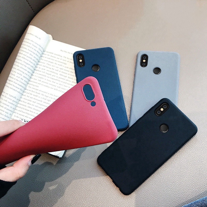 Ốp điện thoại mềm màu trơn dành cho Xiaomi Redmi 7 Note 7 6 5 Pro