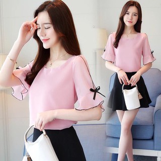 ÁO KIỂU CÔNG SỞ TAY NƠ kèm ảnh thật