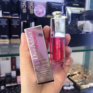 (𝐀𝐔𝐓𝐇𝐄𝐍𝐓𝐈𝐂 𝐎𝐍𝐋𝐘)  💋Son dưỡng Di.or Addict Lip Glow Oil màu cherry 015 6ml