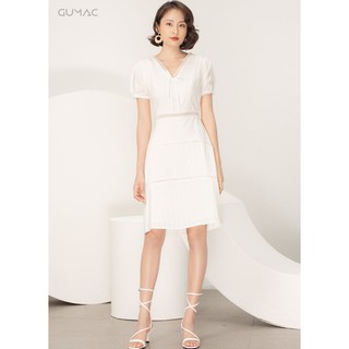 Đầm cổ V đăng ten DA996 GUMAC