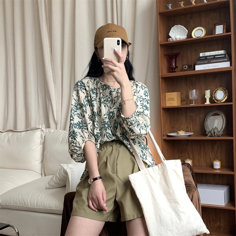 Áo Thun Nữ Ngắn Tay Cổ Tròn Thời Trang Hàn