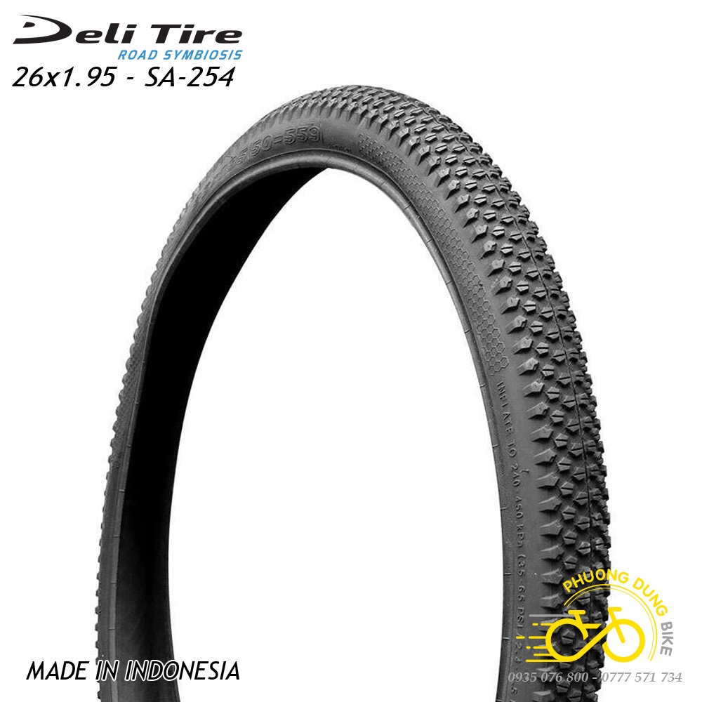 Lốp (Vỏ) xe đạp Deli Tire 26x1.95 SA-254 - 1 Chiếc