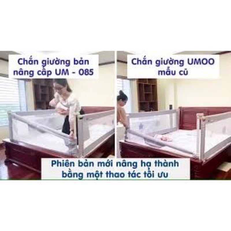 [Mã SKAMPUSHA8 giảm 8% đơn 300K] Thanh Chắn Giường UMOO Mẫu mới 2021 Chính Hãng