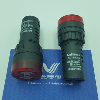 Còi cảnh báo AD16-22SM 220V màu đỏ có đèn  - J5H16