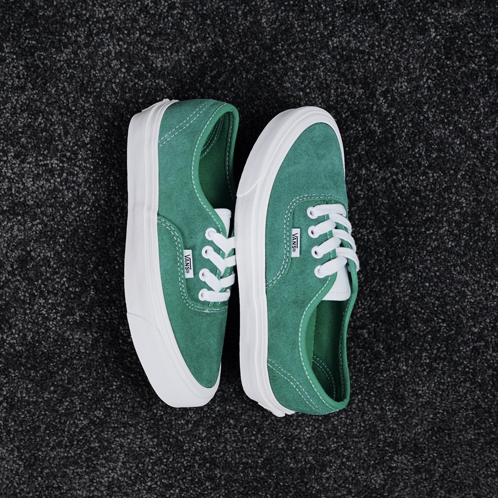 Giày Vans Da Lộn Màu Xanh Lá Kiểu Retro Cá Tính