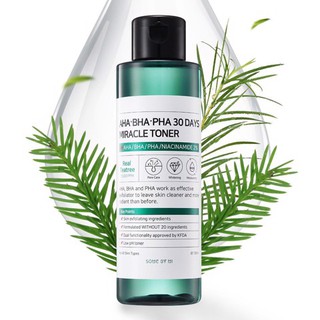 Nước Hoa Hồng SOME BY MI Cho Da Mụn Miracle Toner AHA- BHA-PHA 30 Days 150ml