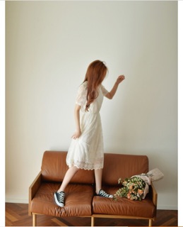 THANH LÝ Váy ren xoè tiểu thư