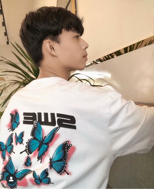 Áo thun unisex swe bướm butterfly tee nam nữ Full tag | BigBuy360 - bigbuy360.vn