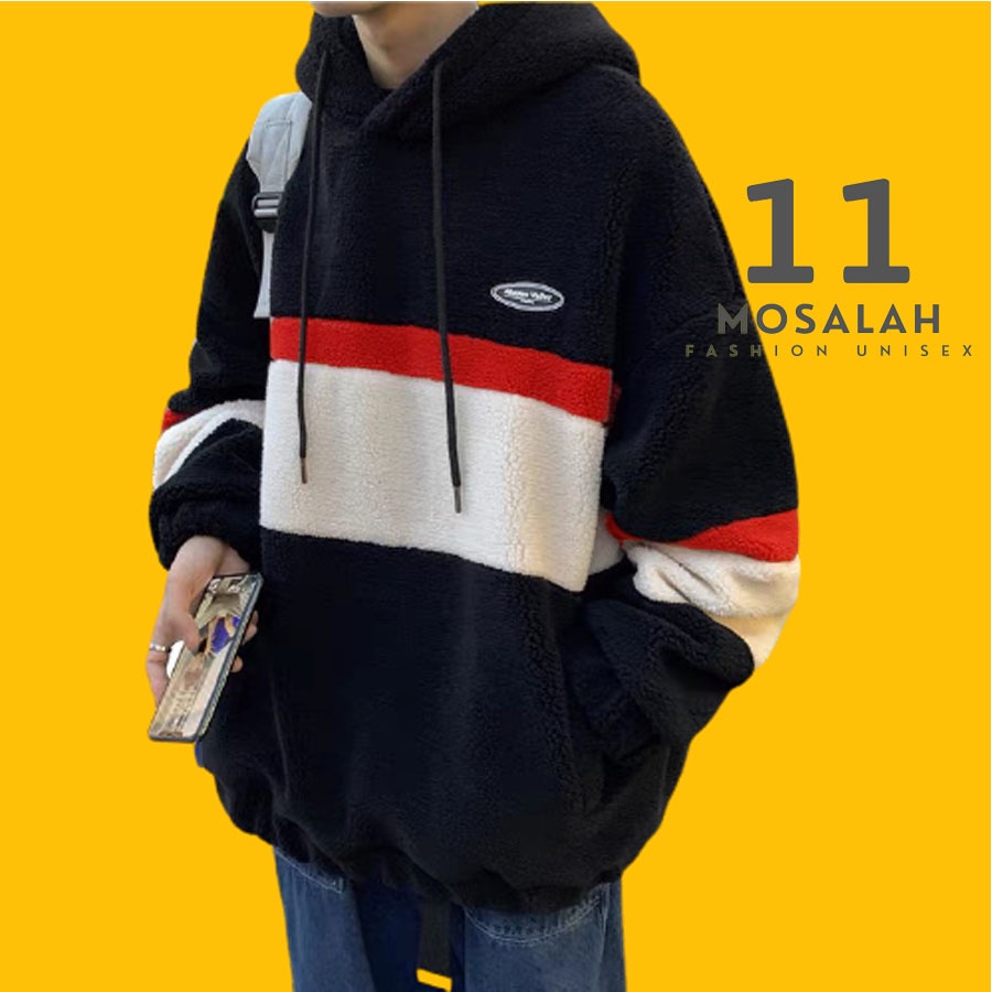 Áo hoodie lông cừu nam nữ, áo lông cừu phong cách ulzzang Hàn Quốc dáng rộng đẹp. mo8 | BigBuy360 - bigbuy360.vn