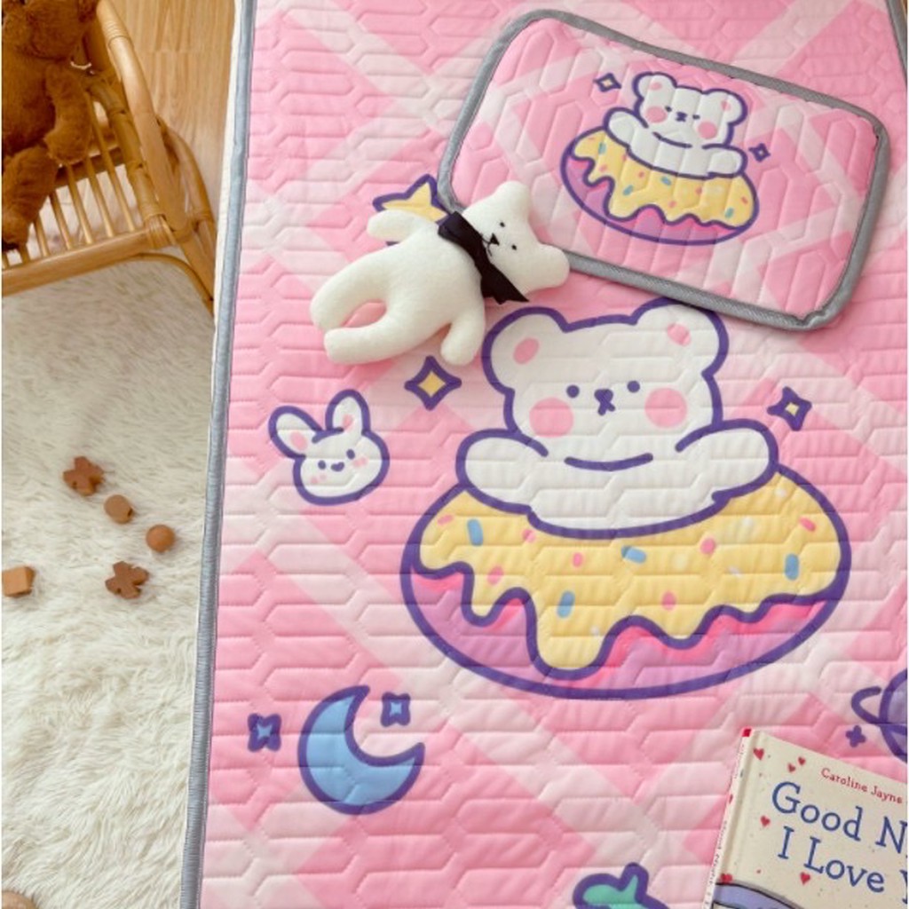 Chiếu điều hòa cao su non cho bé họa tiết gấu xinh xắn Baby Dreams - C3