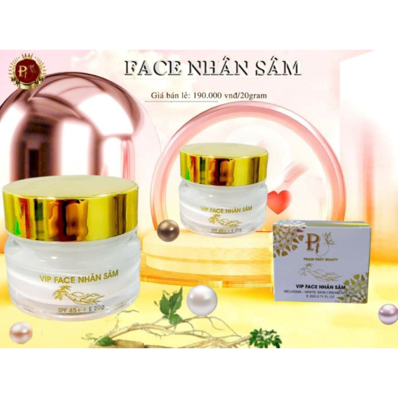 ViP FACE NHÂN SÂM DƯỠNG TRẮNG DA