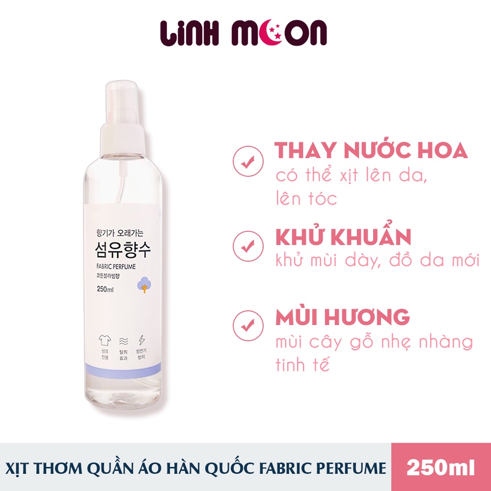 Xịt thơm quần áo Hàn Quốc FABRIC PERFUME