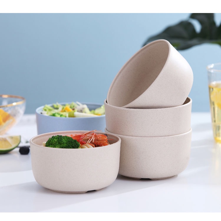 Tô Ăn Bằng Nhựa Lúa Mạch Chống Sốc Phong Cách Nhật Bản Cho Bé