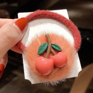 [5 Màu) Cột Tóc Hình Quả Cherry Độc Đáo & Cute