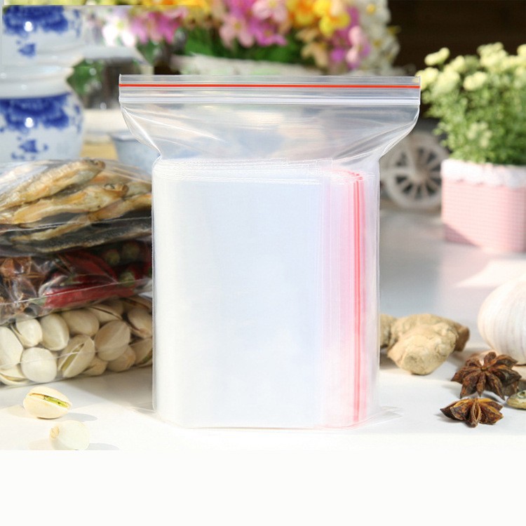 100 túi nhựa zip lock trong suốt