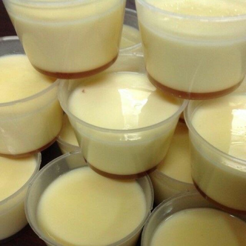 Cốc nhựa đựng caramen, flan, sữa chua (50 cốc)