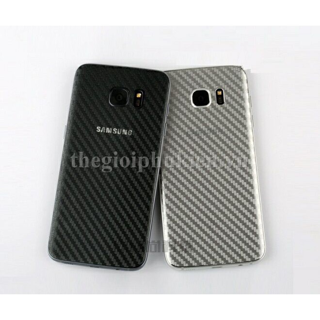 Tấm dán lưng Samsung S6, S6 Edge, S7, S7 Edge, S8, S8 Plus, S9, S9 Plus vân carbon
