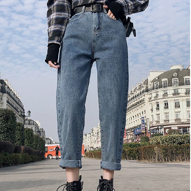 Quần Jean Theo Phong Cách Cổ Điển Hàn Quốc | BigBuy360 - bigbuy360.vn