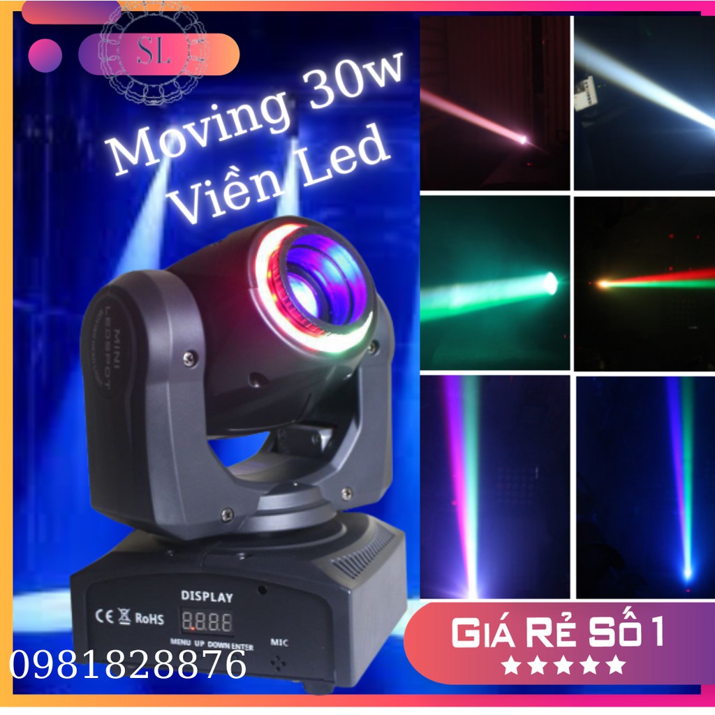 Đèn Moving Head 30W Led Viền, Đẳng cấp Đèn Karaoke