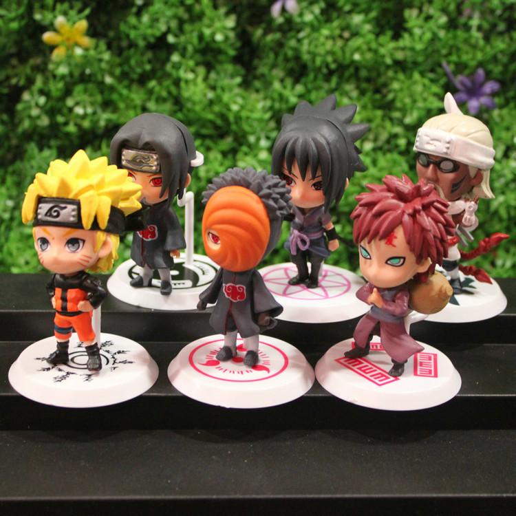 MoHinh NaRuTo, Đồ Chơi Nhân Vật, Anime Nhật, Mô Hình Naruto Chibi Dễ Thương - Combo 6 Mô Hình Naruto