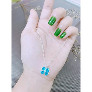 Dây chuyền bạc ta mặt cỏ 4 lá