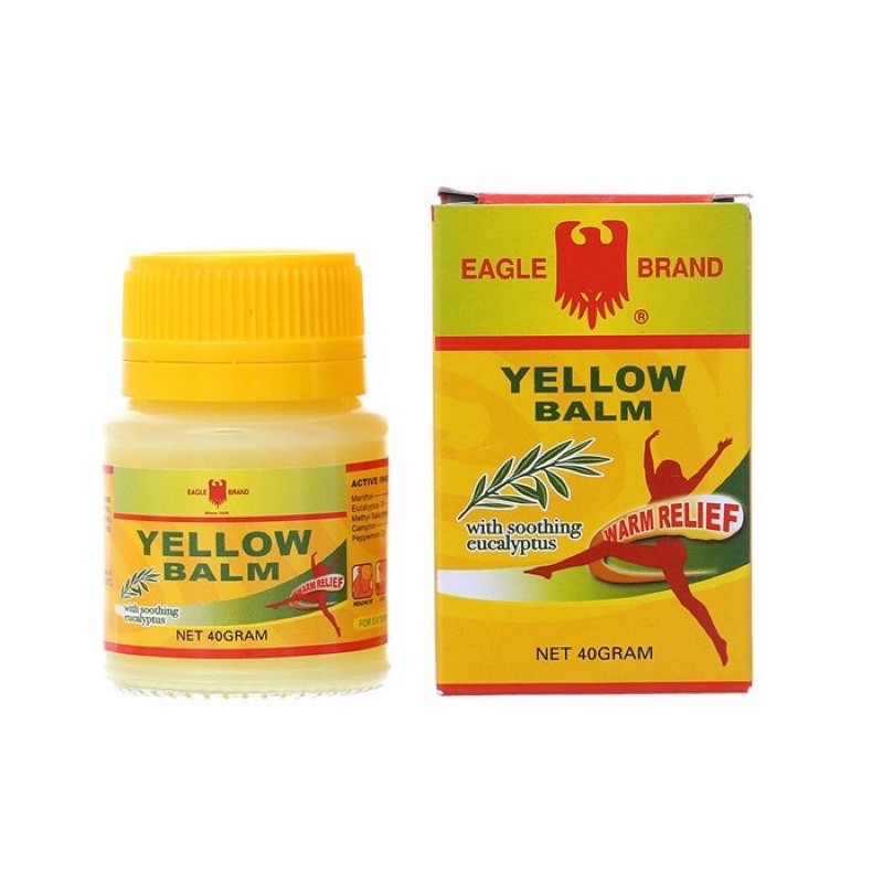 Dầu cù là Con Ó Yellow Balm - Eagle Brand 40g và 20g  Indonesia