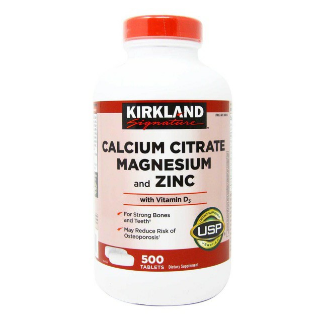 Viên Uống Calcium Citrate Magnesium And Zinc 500 Viên