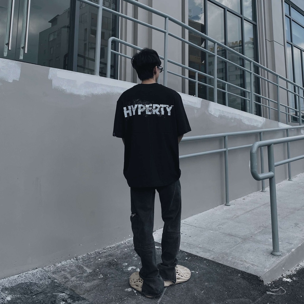 Áo thun cổ tròn HYPERTY Cut TrameTEE unisex, cotton thoáng mát, dày dặn, thời trang chính hãng HP003