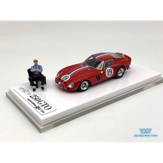 Xe mô hình ferrari 250gto + figure 1:64 jec