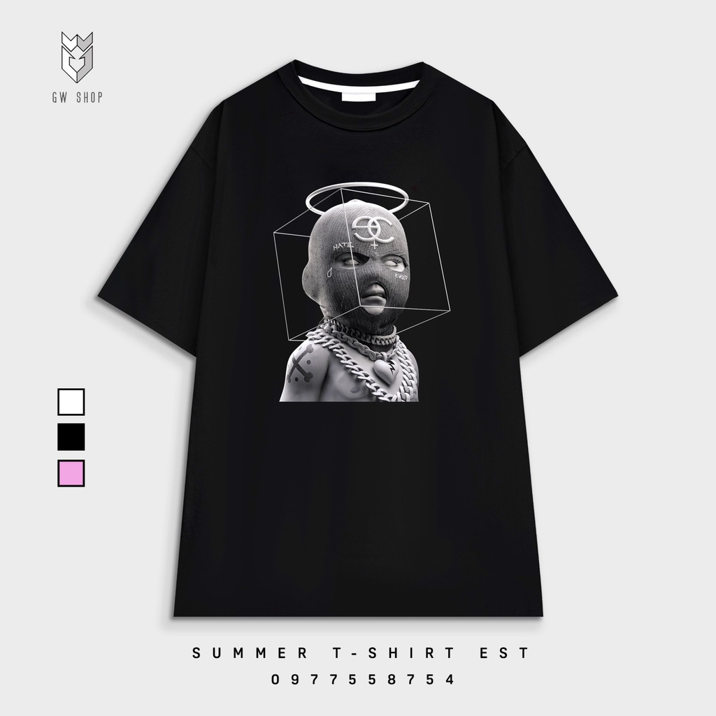 Áo thun nam nữ form rộng Unisex Angle Boy , áo phông nam nữ tay lỡ vải cotton - GW Shop