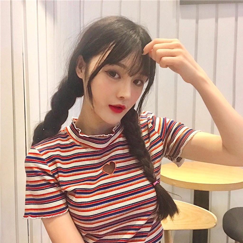 ÁO THUN SỌC NỮ ULZZANG (HÀNG SẴN)