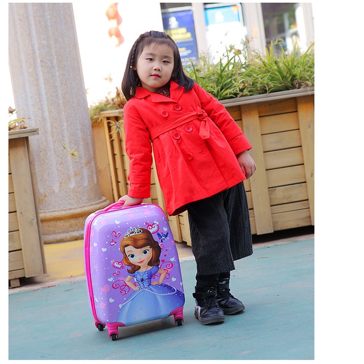 ❤Vali kéo cho bé in 2 mặt❤SIZE TO🌺Đủ mẫu vali bé trai bé gái du lịch elsa kitty SIÊU NHÂN