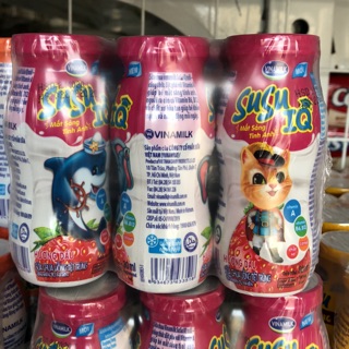 Sữa chua uống Susu IQ (6 chai * 80ml)_hương dâu