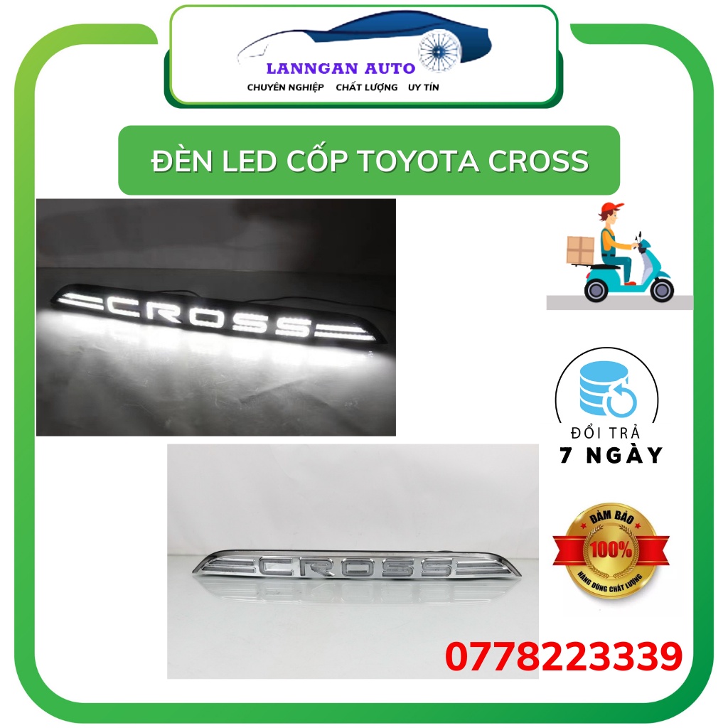 Đèn led tay cốp sau xe Toyota Cross 2020-2022, zin theo xe không độ chế. Mẫu mạ crom