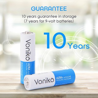 PIN VONIKO USA AA ,AAA  Alkaline bền bỉ, chống rò rỉ và an toàn với công nghệ vách ngăn kép