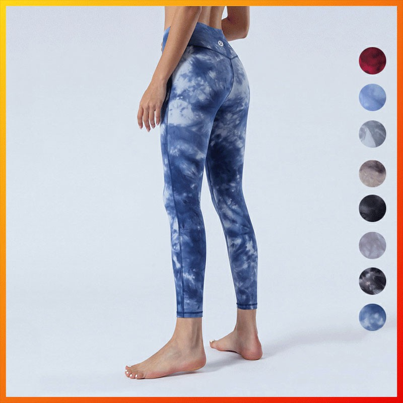Lululemon Quần legging tập yoga eo cao 8 màu thời trang tùy chọn dành cho nữ