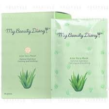 Mặt nạ lô hội xoa dịu cấp ẩm dưỡng da tiếng anh 10 miếng – Aloe vera mask 10pcs/box