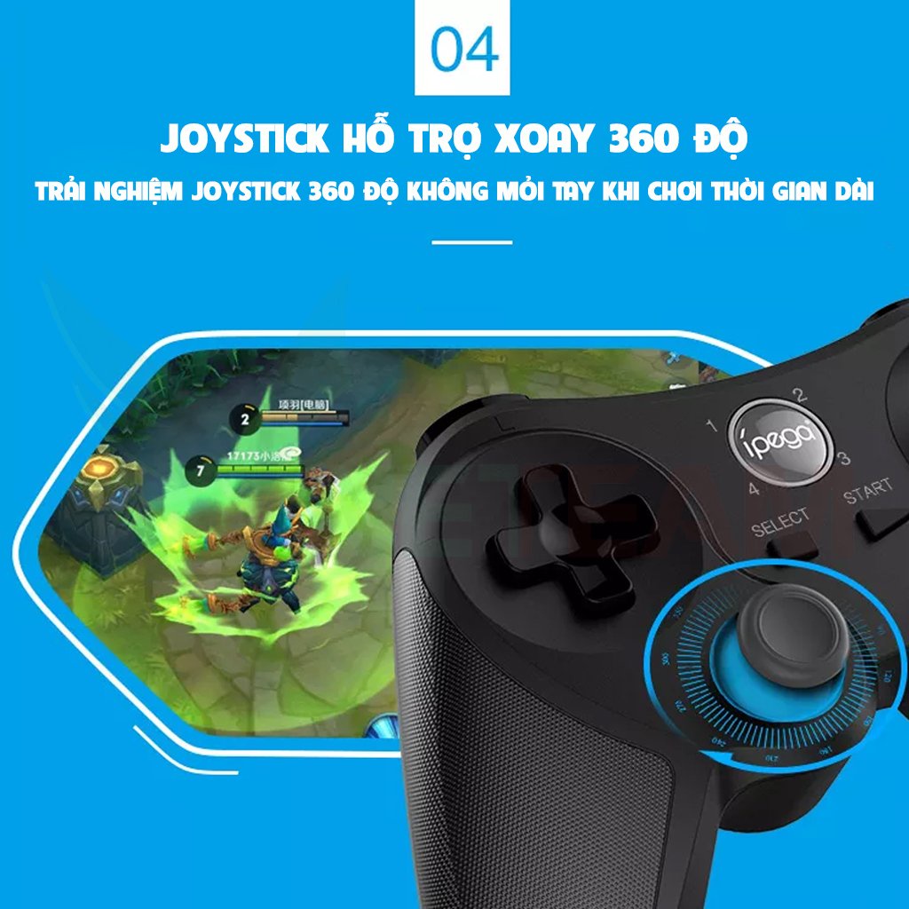 Tay cầm chơi game kết nối bluetooth IPEGA PG-9157 cho điện thoại/máy tính/tivi -dc4796