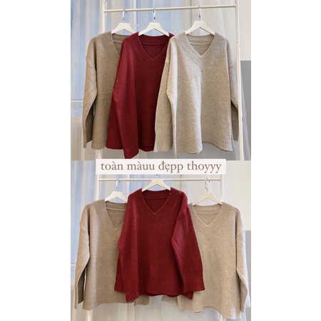 Áo len cổ V/ tròn | BigBuy360 - bigbuy360.vn