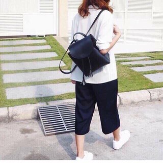 quần ống rộng cát hàn trẻ trung
