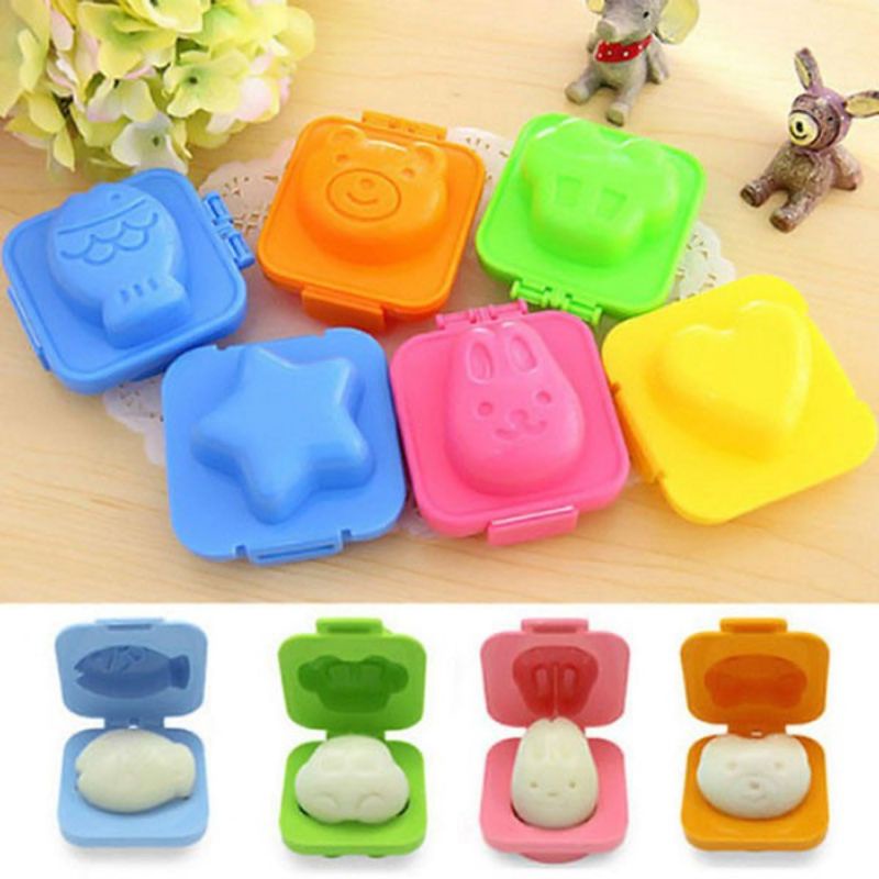Khuôn làm cơm làm tàu hủ non ép trứng hình thú ngộ nghĩnh cho bé ăn dặm. khuôn bento kiểu ăn dặm nhật