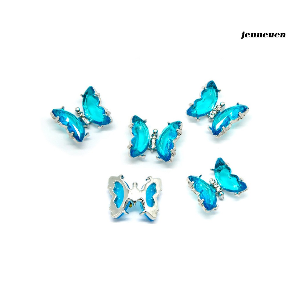 Hạt đá hình bướm 3D trang trí làm đẹp móng tay sành điệu
