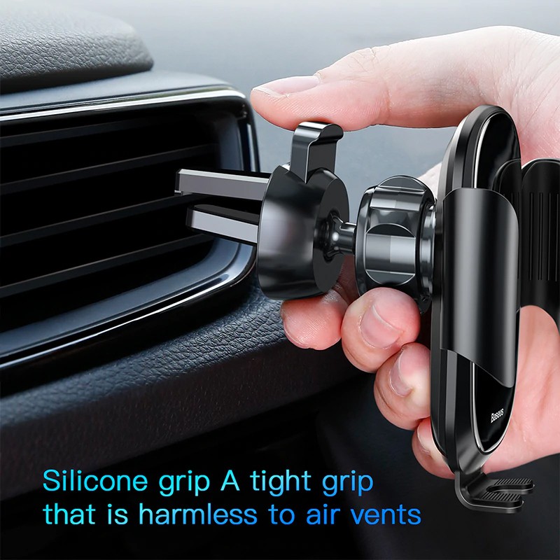 Giá đỡ điện thoại Baseus Smart Car tích hợp cảm biến tự động khóa giữ thiết kế kim loại và kinh cho điện thoạị 4.7-6.5' | BigBuy360 - bigbuy360.vn