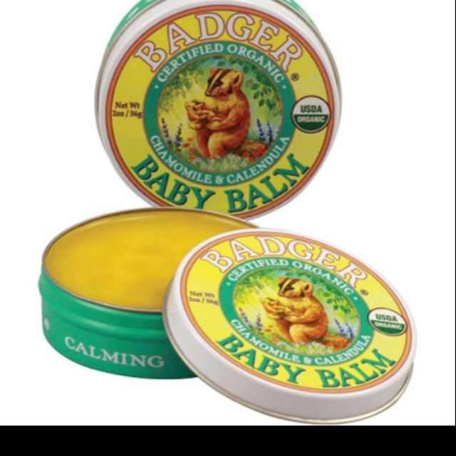 Sáp Hữu cơ dưỡng da chống hăm cho bé Badger