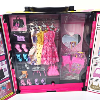 Búp bê Barbie-Tủ Đồ Thời Trang Búp Bê Babie