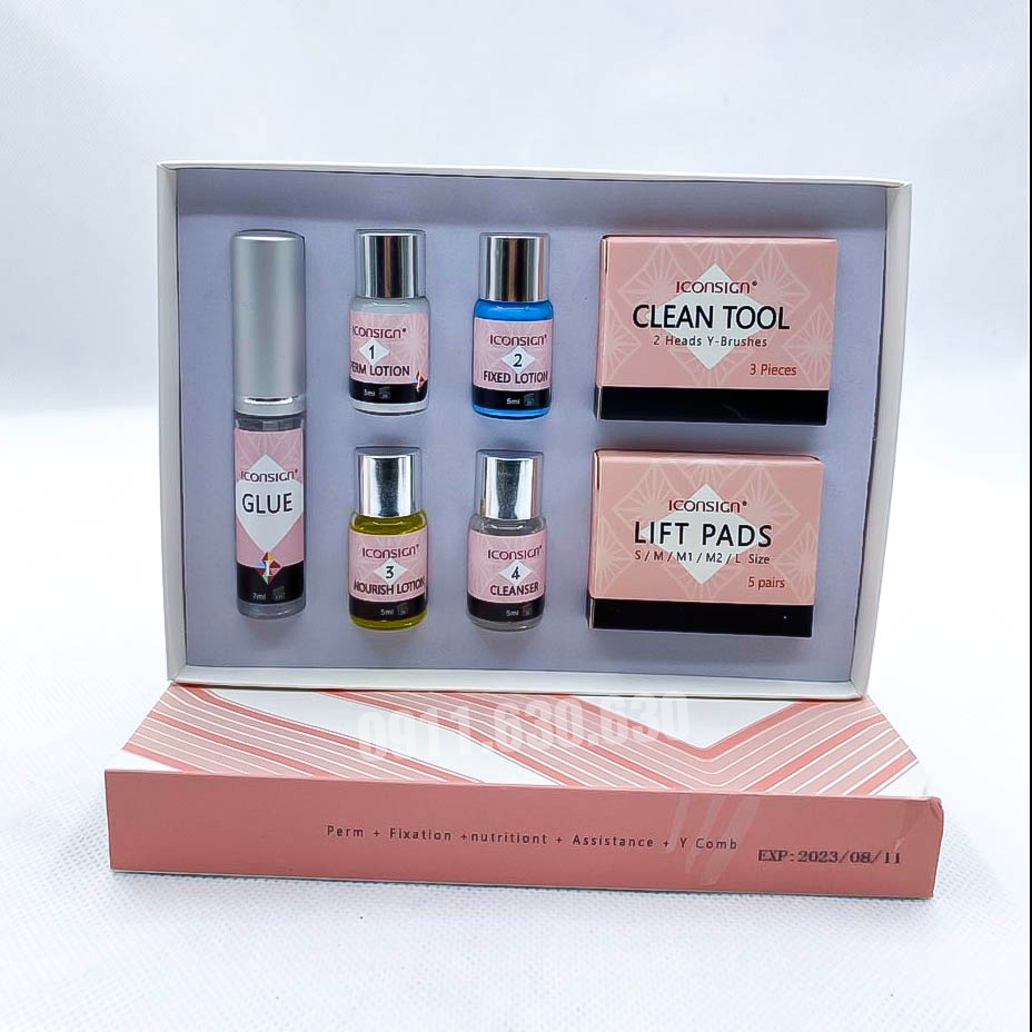 Combo uốn lash lift hông + phủ đen _Tặng 1 miếng gel pad_Huyhoangmi