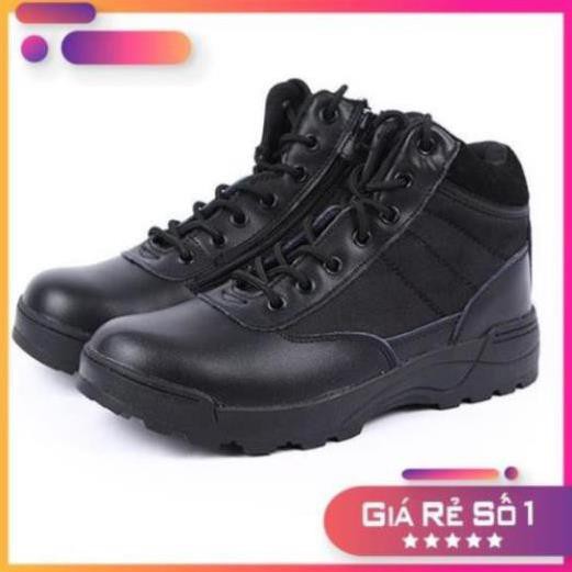 Giày Đặc Nhiệm SWAT Cổ Lửng - Giầy Boot Phượt Leo Núi Sale 11 !