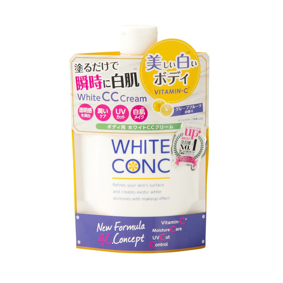 Sữa dưỡng trắng White Conc Body CC Cream With Vitamin C Nhật Bản 200g