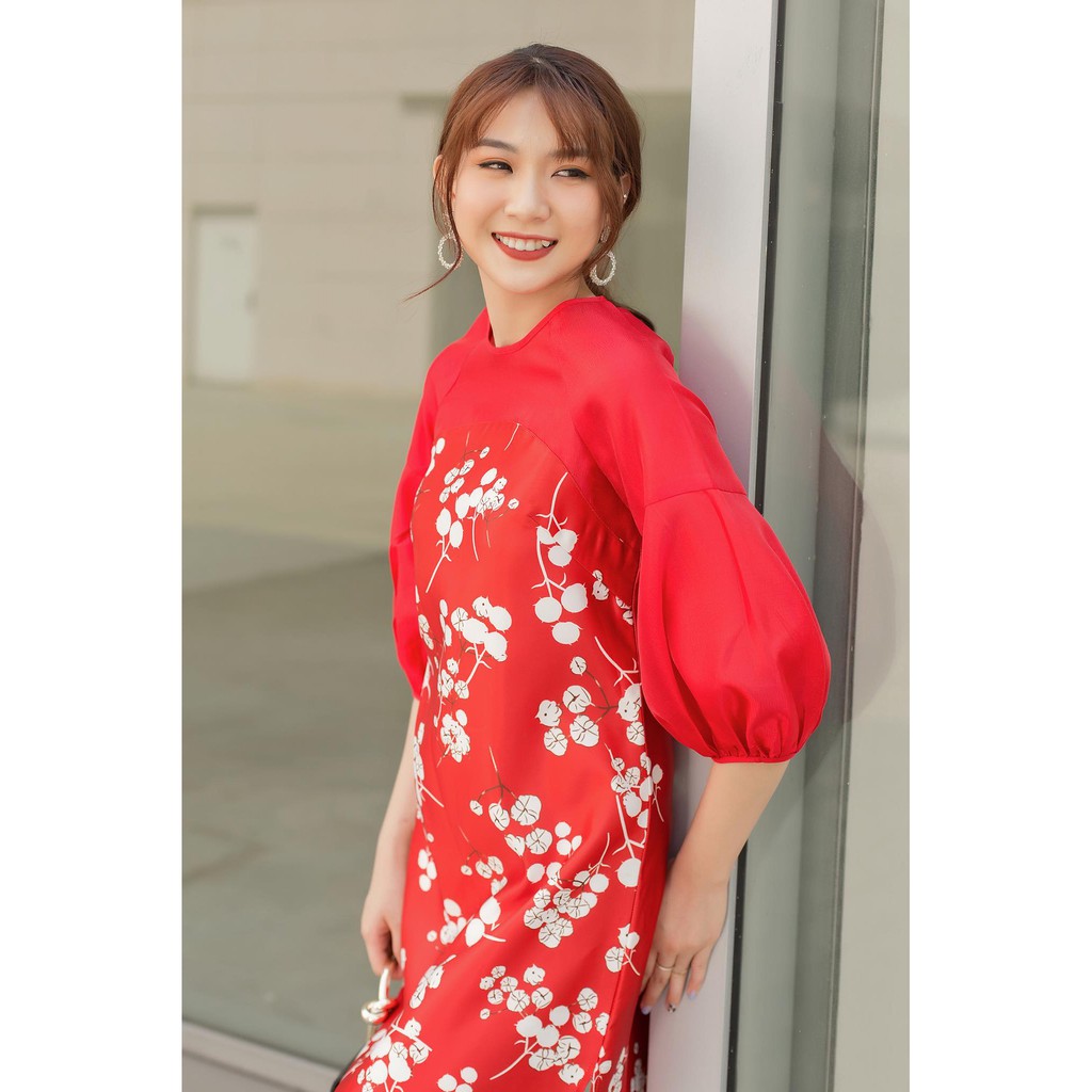 Váy Suông Nữ, Đầm Suông Cổ Tròn Phối Tay Bồng Chất Taffta Cao Cấp,Hàng Thiết Kế Điệu Đà Cho Phái Nữ. | BigBuy360 - bigbuy360.vn
