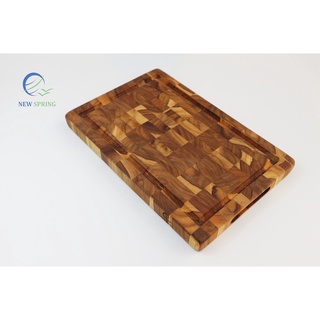 Thớt gỗ Teak 38 280 400mm xuất khẩu size đại , thớt gỗ teak màu tự nhiên sang trong